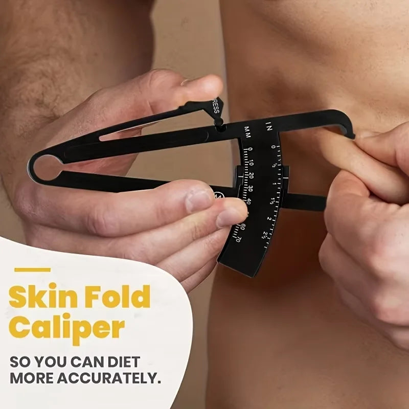 Clamp Fat Clip Body Weight Loss Tester Fat Thickness Measuring Ruler Body Fat Weight Loss Measuring Caliper Tape Measuring Tool