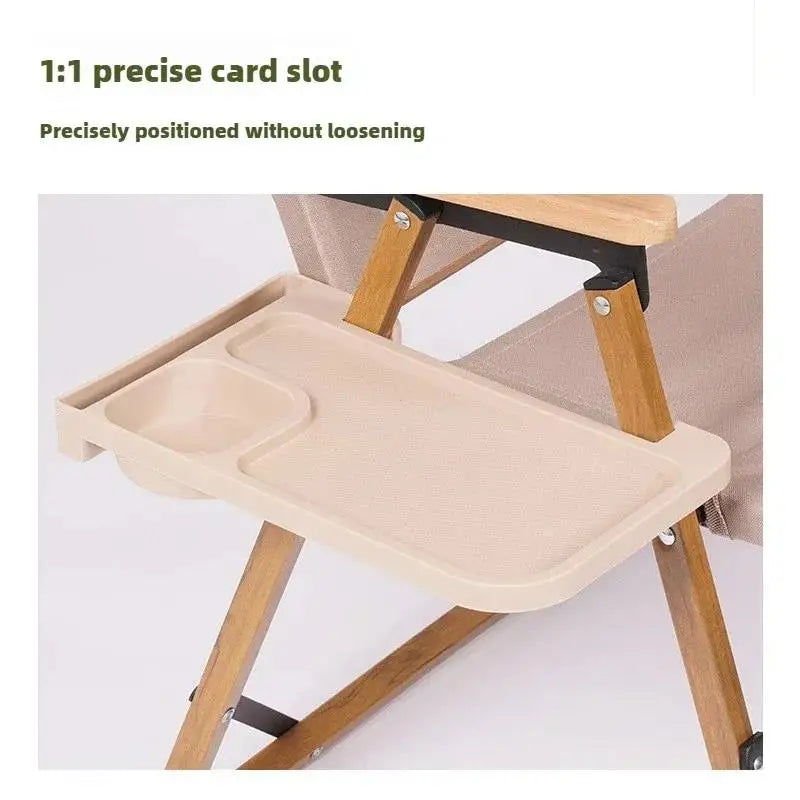 Outdoor Camping Chair Side Storage Tray Recliner Chair Tray Camping reunion Accessories Folding Universal Cup Holder Tool