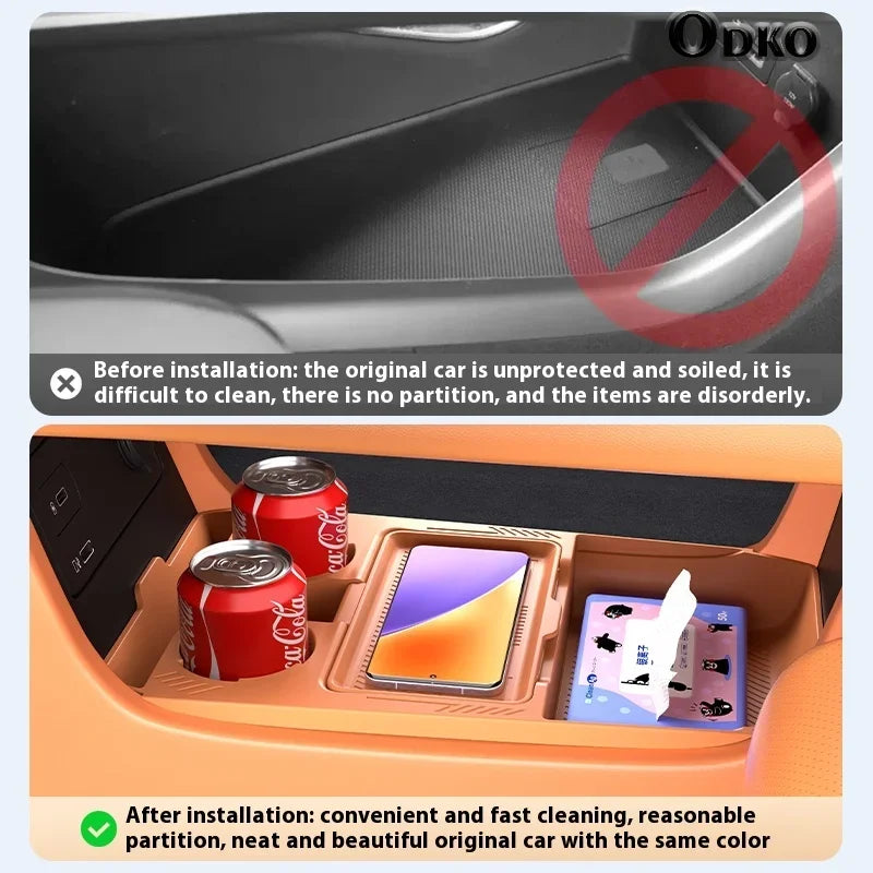 Silicone Storage Box FOR AION V Center Console Modification Anti-slip Pad Car Accessories Organizer Decoration
