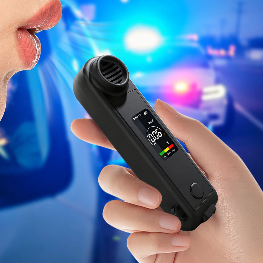 LCD Digital Display Portable Breathalyzer Breath Alcohol Tester Accuracy Breathalyzer Diagnostic Tool for Personal & Home Party