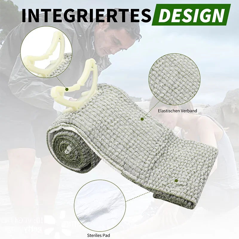 2026 Israeli Bandage 4/6inch, Emergency Trauma Kit for Outdoor Camping Hiking,Professional First Aid Wound Care Pressure Bandage