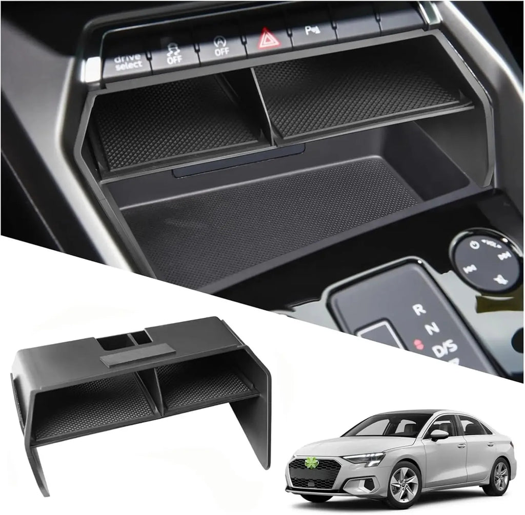 LHD Central Console Storage Box For Audi A3 8Y Sportback Sedan Car Organizer Container Tray