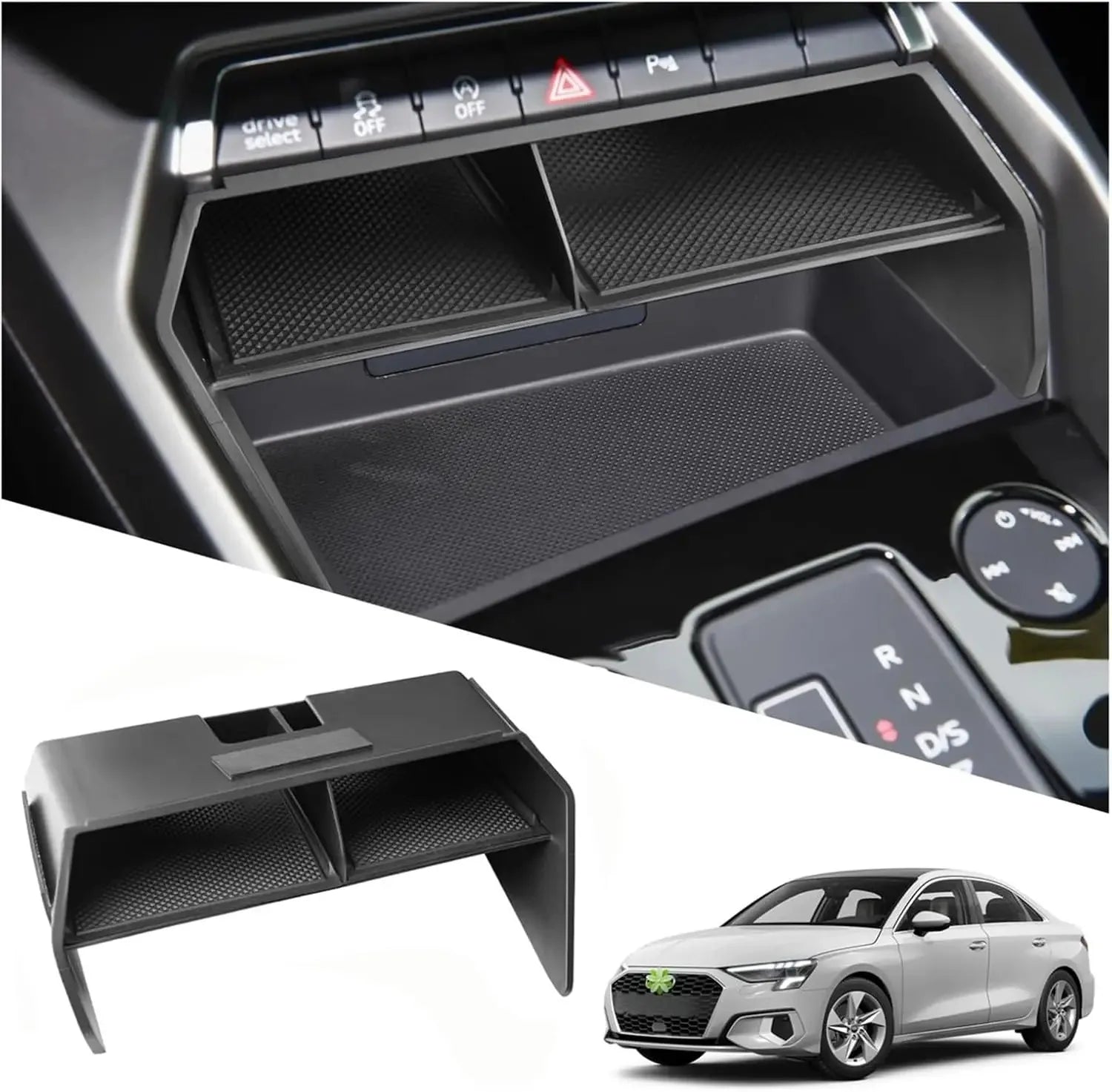 LHD Central Console Storage Box For Audi A3 8Y Sportback Sedan Car Organizer Container Tray
