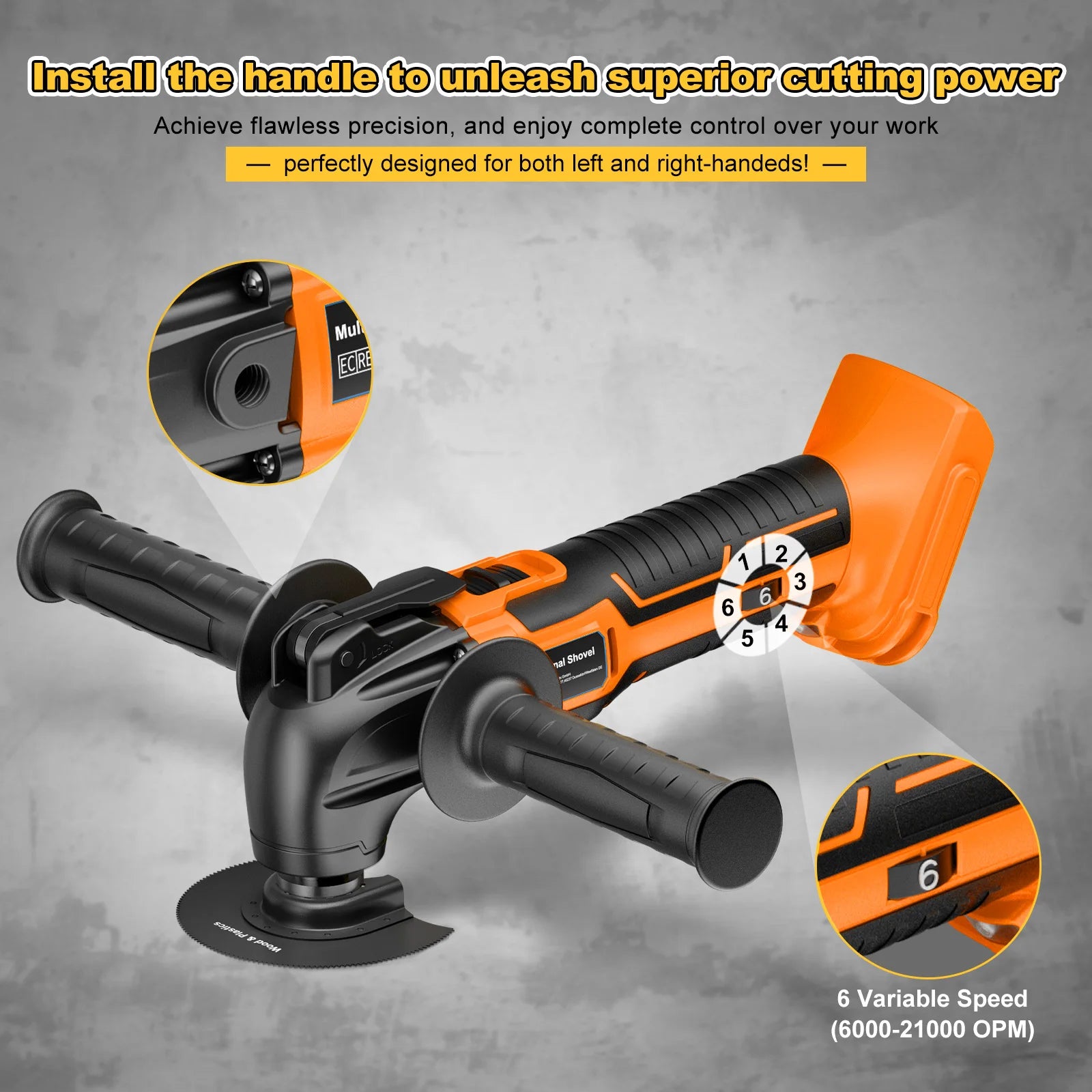 Oscillating Multi Tool For DEWALT 18V Battery Electric Saw Trimmer Oscillating Tool For Cutting Scraping Sanding Power Tool