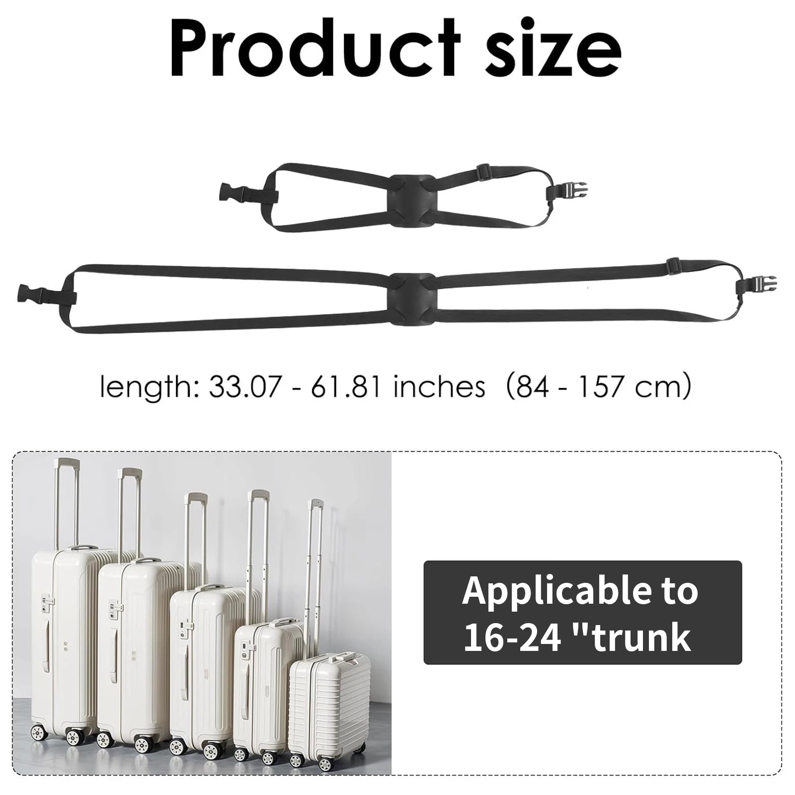 Luggage reinforcement strap, suitcase elastic strap, outdoor travel accessories