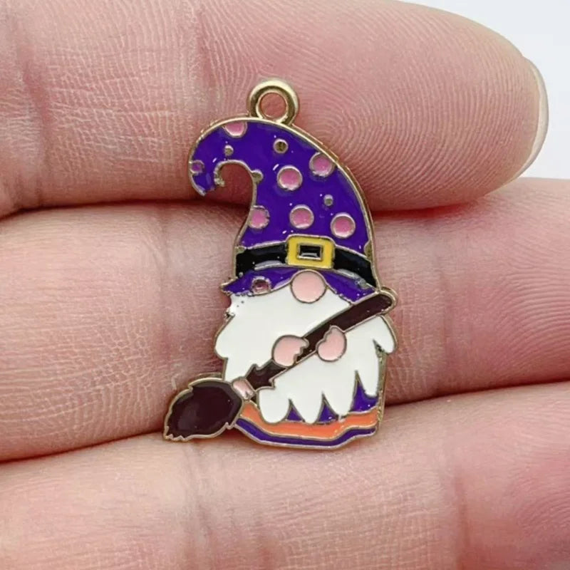 10pcs Cartoon Animal Droplet Alloy Pendant DIY Jewelry Accessories Bag Decorative Pendant
