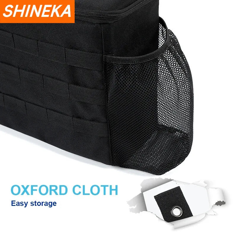 SHINEKA Car Trunk Side Storage Bags Organizer Accessories for Suzuki Jimny JB74 JB64 2019-2025 Up Stowing Tidying Interior Parts