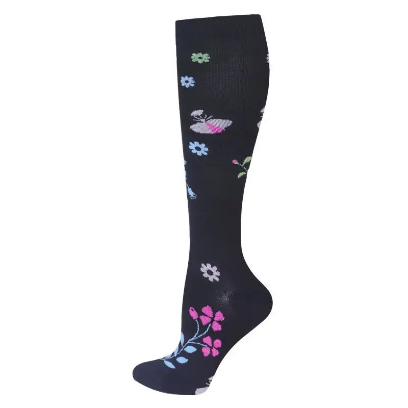 Compression Socks for Men and Women Medical Althetic Diabetes Varicose Veins Sports Socks for Running Cycling Travel Flight