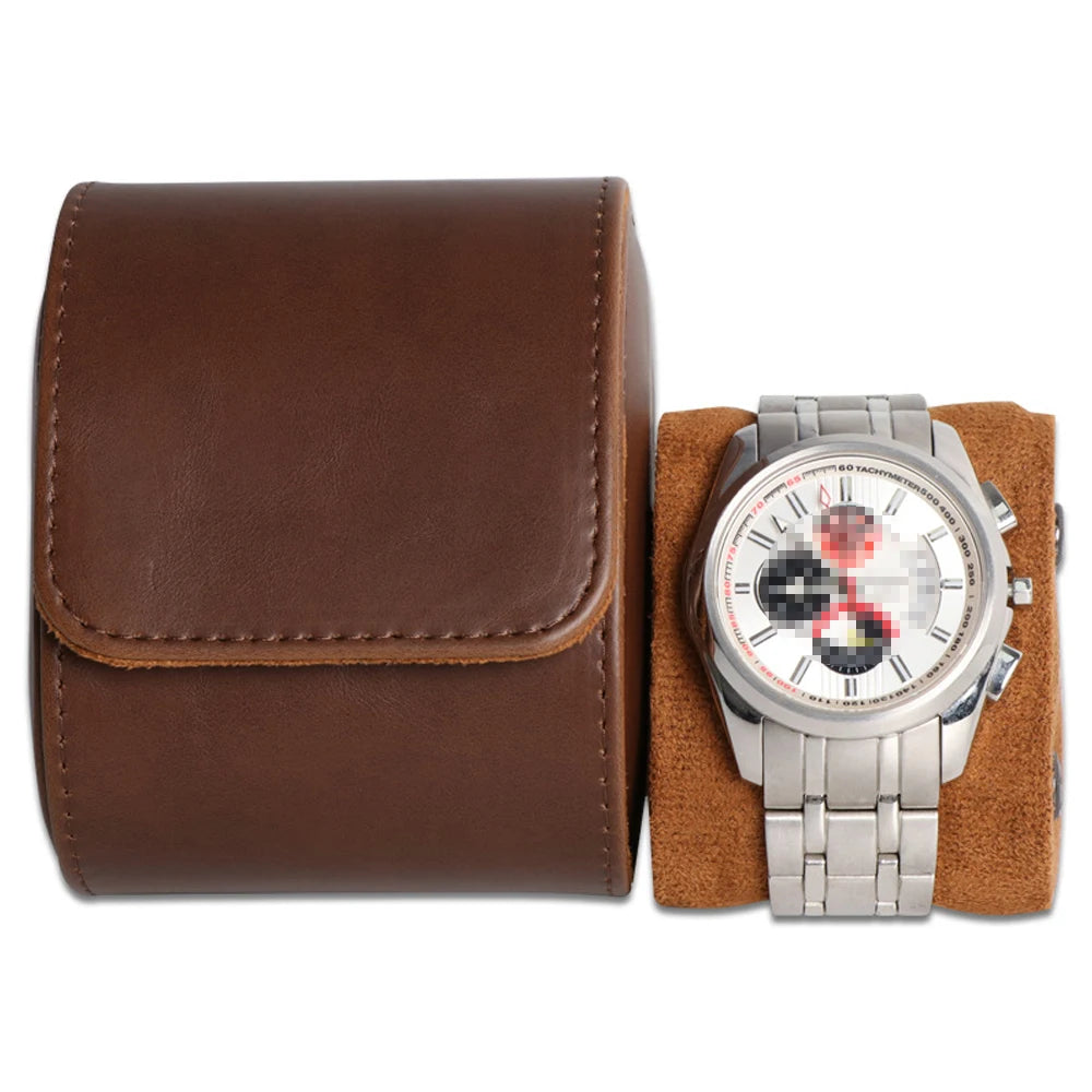 Watch Roll Travel Case-1/2/3 Slot Watch Storage and Organizer-Secure Storage with Innovative Removable Pillows & Solid Dividers