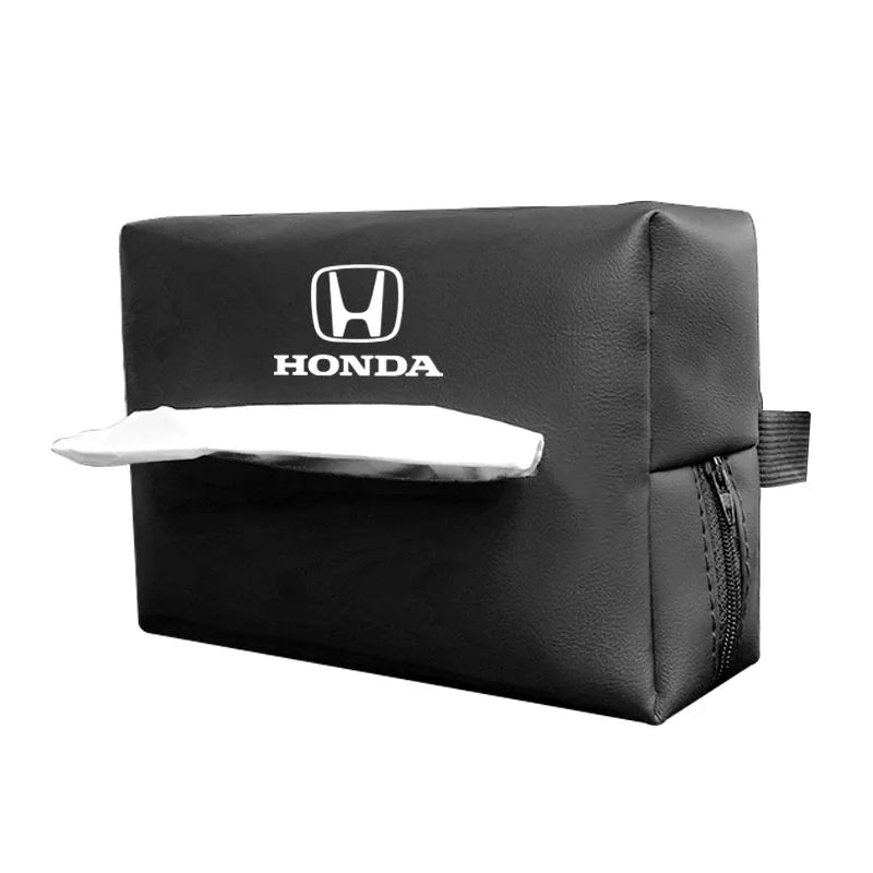 Auto Parts Car Interior Tissue Storage Box Paper Bag for Honda Civic Fit Accord City Vezel CRV S660 Odyssey HRV Insight
