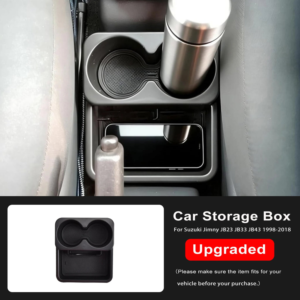 Car Center Console Gear Shift Storage Box Cup Holder Organizer Tray MT Model for Suzuki Jimny JB23 JB33 JB43 1998-2018 Accessory