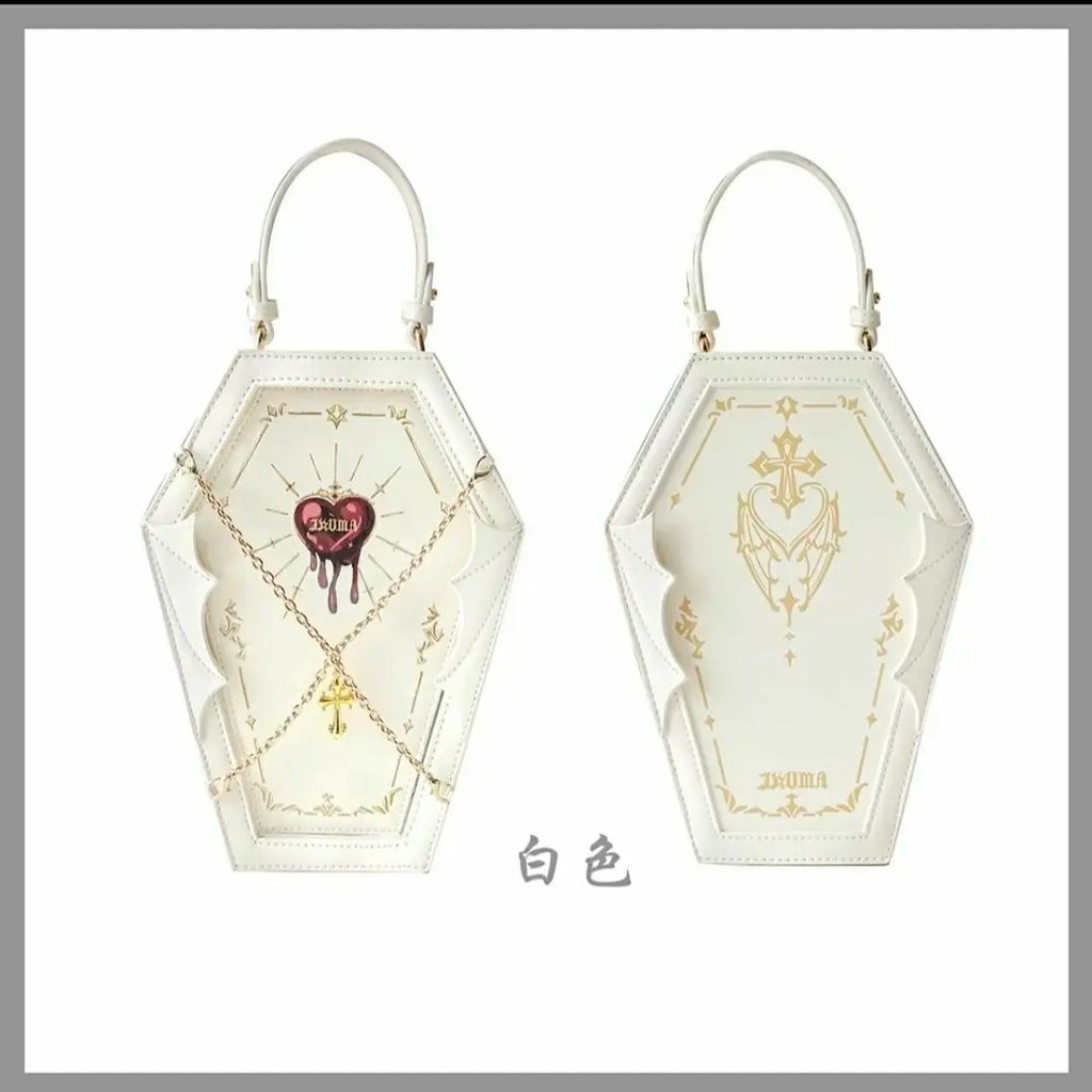 JIAERDI Harajuku Y2K Messenger Bag Women Gothic Japanese Handle Chain Transparent Handbag Ladies Vintage Mini Backpack Aesthetic