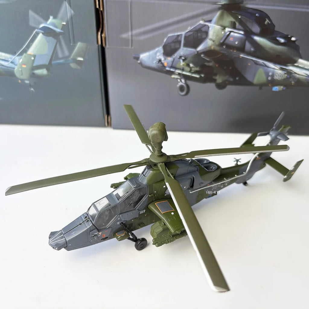 1/72 Scale Eurocopter EC665 Tiger UHT Attack Helicopter Airplane Diecast Finished Military Plane Model Gift Collection Ornament