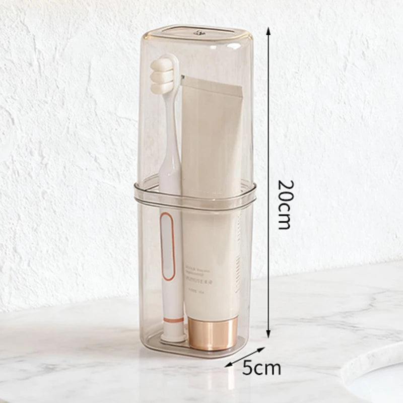 Transparent Toothbrush Travel Containers Portable Toothbrush Case Outdoor/business Trip/travel Acessories 1/3/5PCS