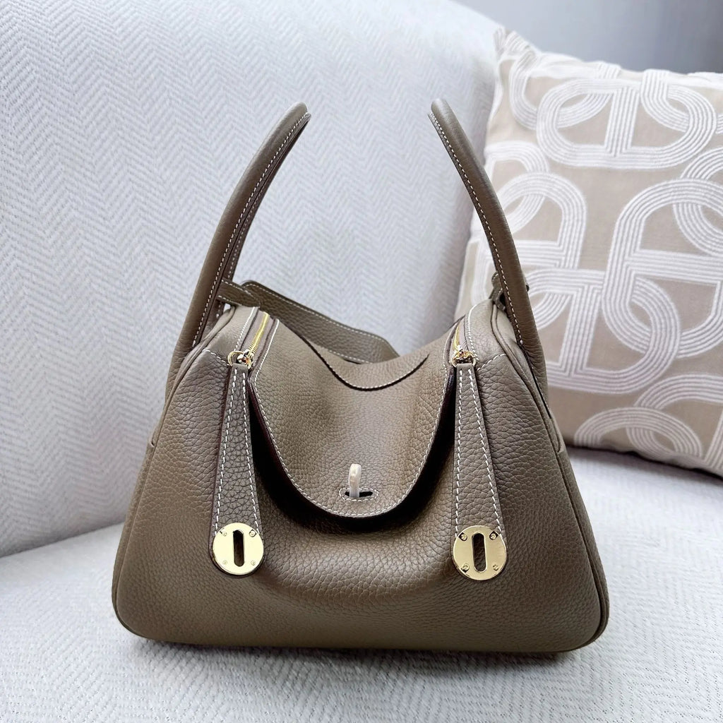 Genuine Leather Lindy Bag For Women TOGO Top Layer Cowhide Handbag Luxury Shoulder Tote Bag Commute
