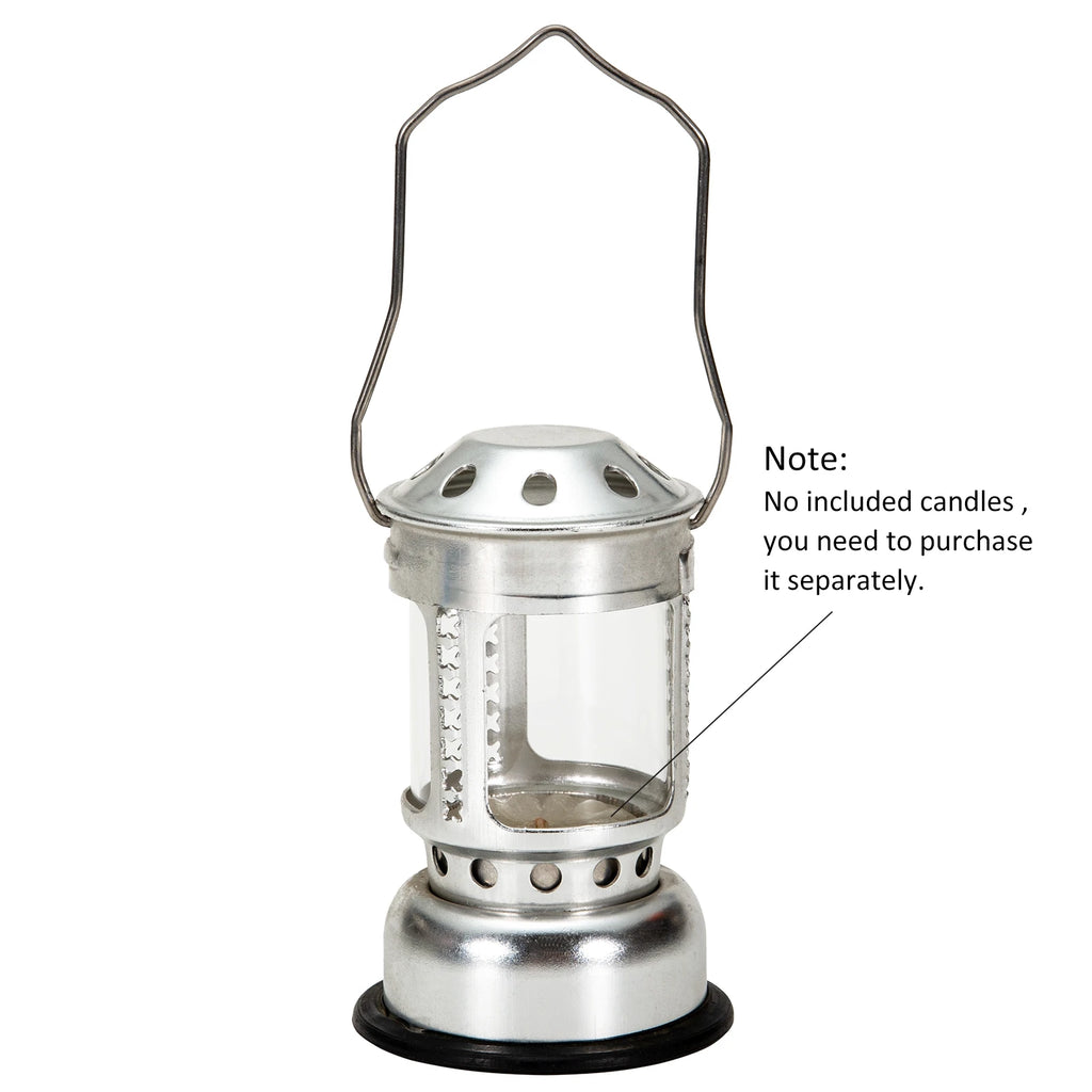 Candle Lanterns Portable Candle Lantern Night Fishing Hanging Outdoor Camping Aluminium Alloy Candle Lamp Outdoor Candle Lantern