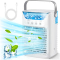 Portable Humidifier Cooling Fan Air Conditioner Desktop Fan Water Tank Small Air Cooling Fan for Home Bedroom Small Personal Fan