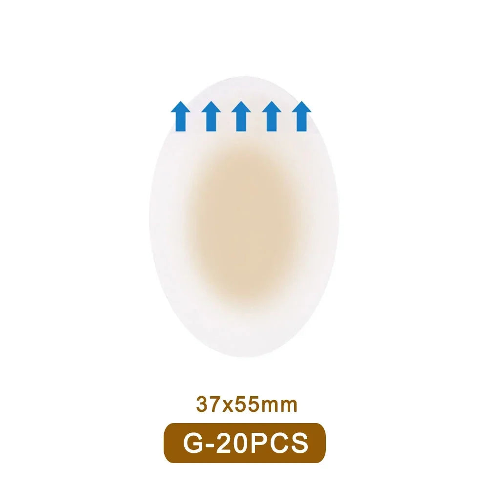20/10pcs Hydrocolloid Foot Patch Heel Stickers Band-Aid Anti-Wear Adhesive Pain Bandage Emergency Kits Outdoor Camping First Aid
