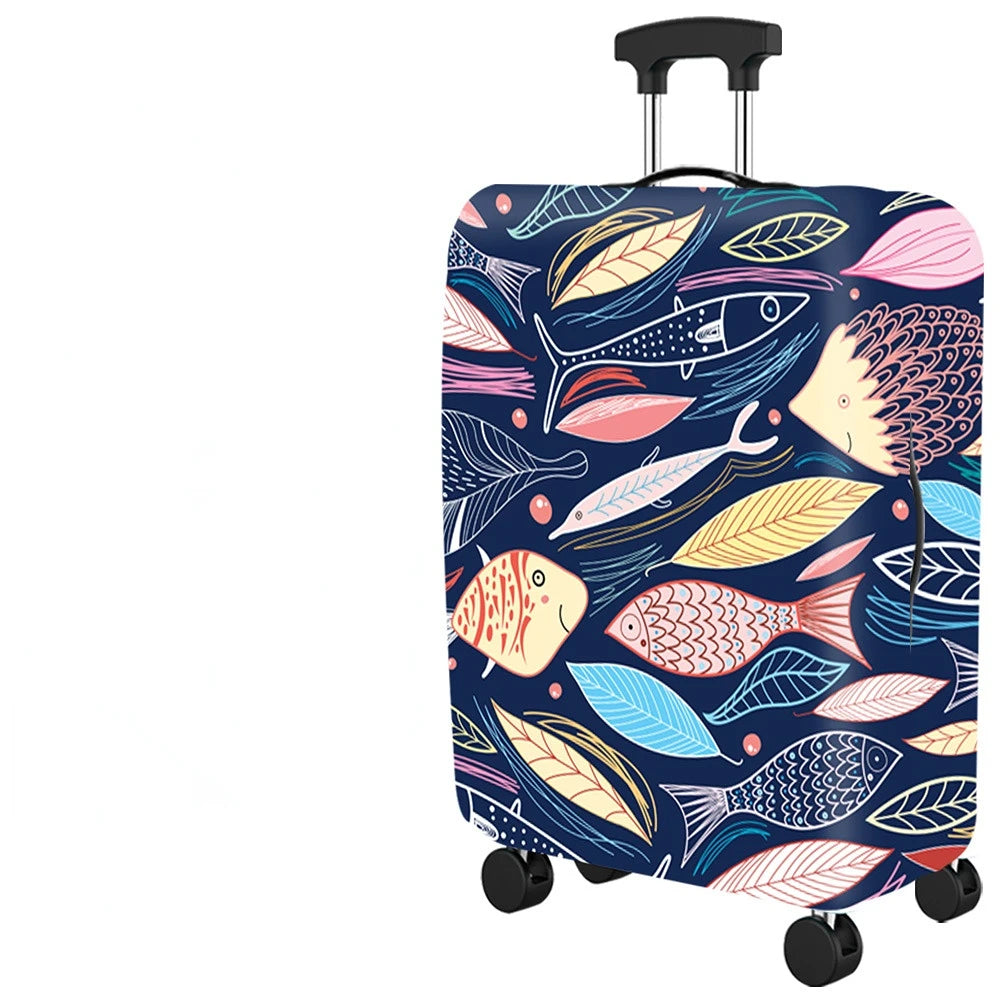 Popular Luggage Protective Cover Elastic Cloth Thickened Dust-proof Trolley Suitcase Cover Travel Accessories For 18-30Inch Case