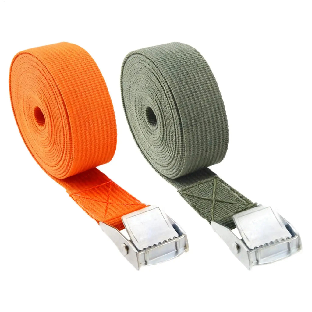 Adjustable Heavy Duty Tie Down Straps Zinc Alloy Buckle Motorcycle Cargo Belt for Truck Trailer Kayak Roof Boat Luggage ﻿