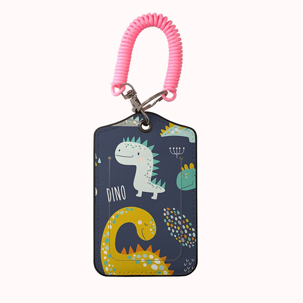 HOT AnimalsDinosaur Team Leather Business Luggage Tag Suitcase Address Label Luggage Boarding Case Label Name ID Address Clip