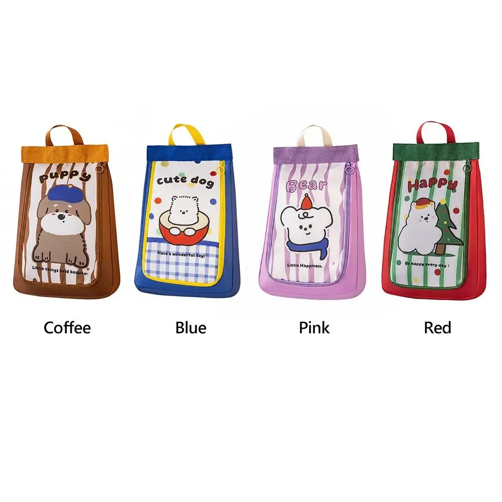 Convenient Double Layer Shoe Bag Cartoon Animal Separate Shoe Storage Bag Handheld Waterproof Travel Shoe Bag Shoe Protection