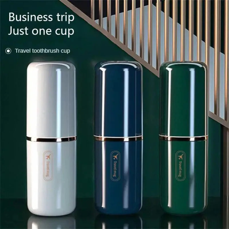 2-in-1 Toothbrush Storage Cup for Home & Travel – Portable Large Capacity Durable Style, Suitable for Electric Toothbrush,