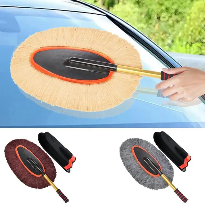 Car Wash Brush Retractable Handle Duster Tools Truck Wash Brush For Exterior Washing Cleaning Trucks SUV RV Vehicles Indoor