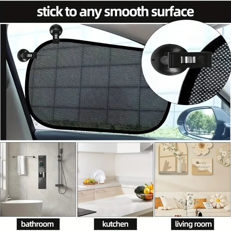 2/4Pcs Multi-Function Car Windows Suction Cup Clips Removable Holder for Sun Visor Curtain Towel Ticket Car Glasses Storage Clip