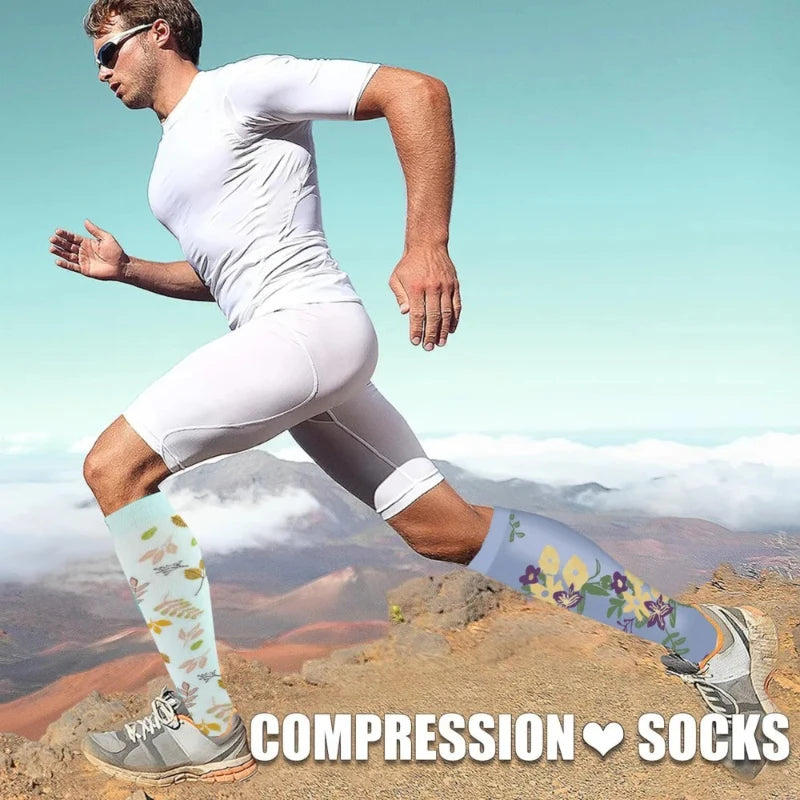 Men Women Compression Sock for Leggings Breathable Running Pressure Soccer Adult Edition Network Pressure Nurse Socks