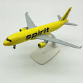 Die-Cast 20CM A320 Metal Model Airplane Toy Spirit Airlines USA with Metal Alloy Toys Plane Model for Kids Children Decoration