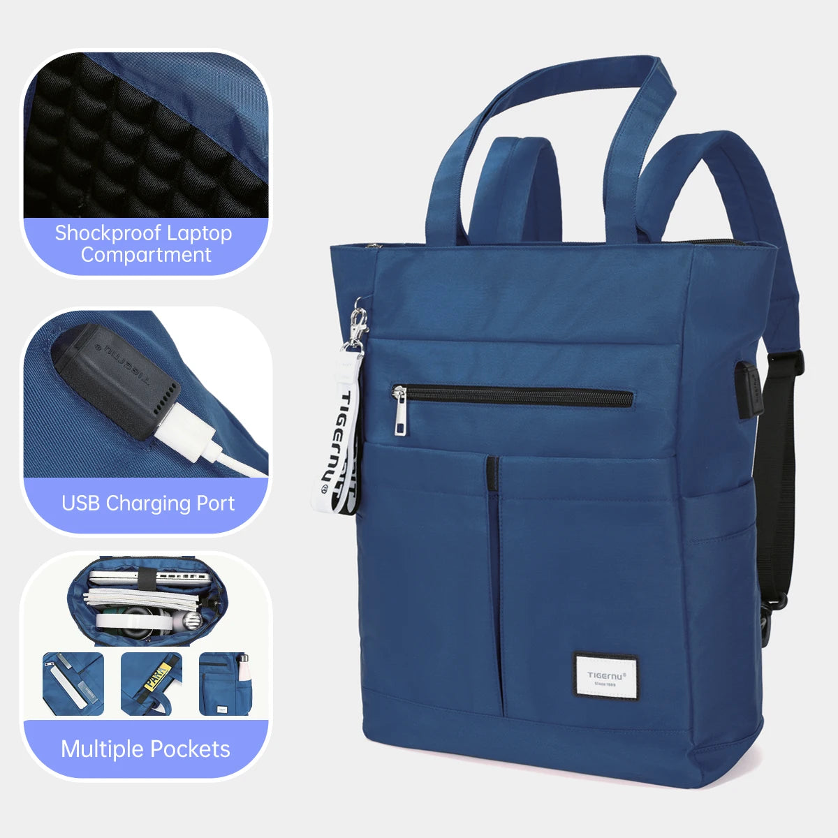Tigernu Backpacks For Women 14 15.6inch Laptop Backpack Female Bag Women Shoulder Bags Girls Tote Bag Travel Backpacks