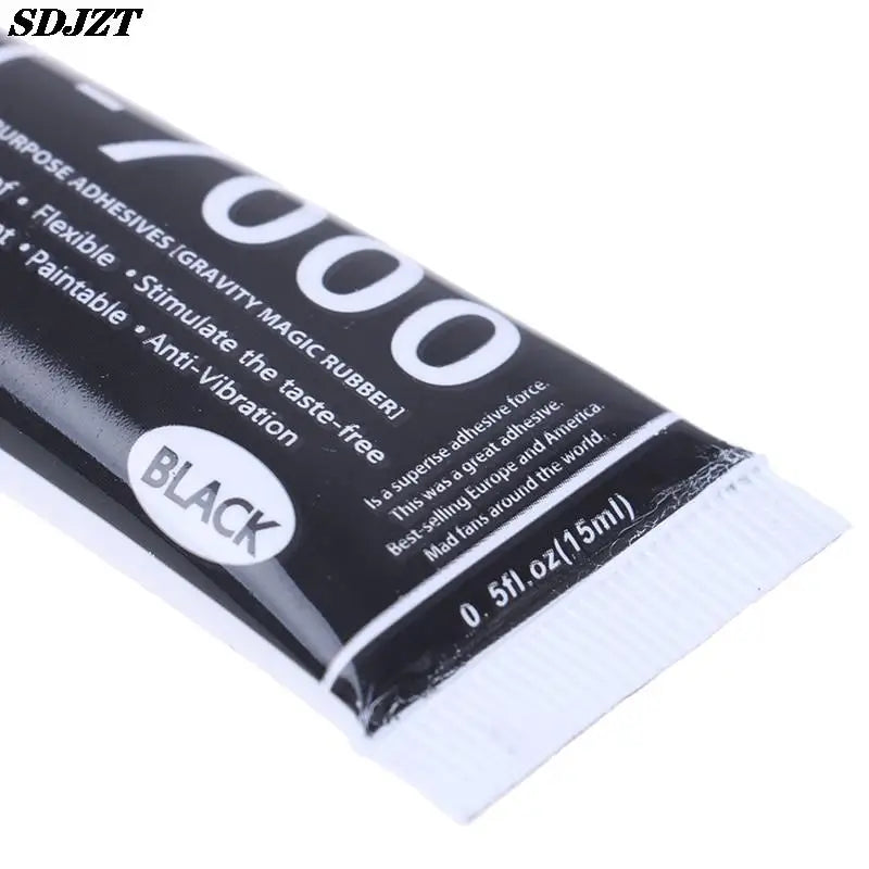 1pc T-7000 Black Body Rubber Super Sealant Mobile Phone Touch Screen Repa Epoxy Resin T7000 Super Black 15ml Liquid Glue