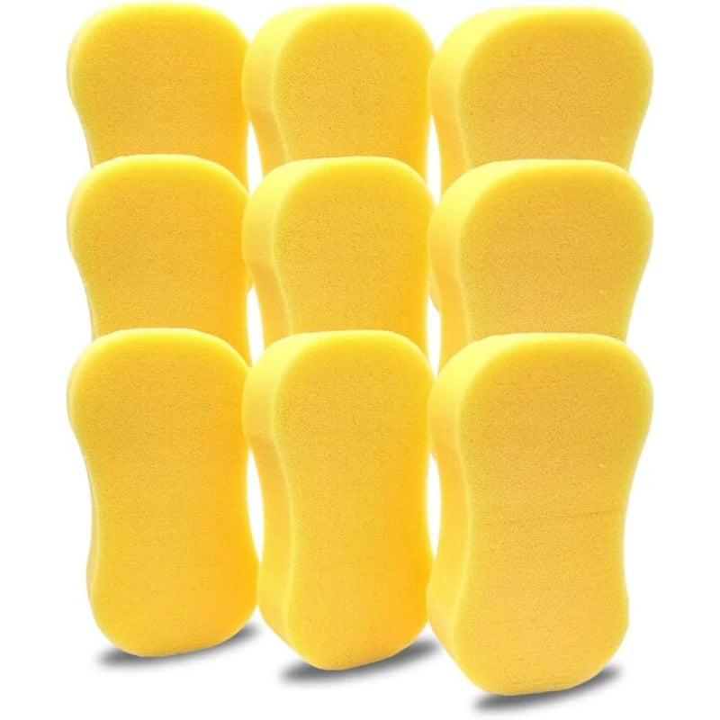 Car Sponges Pack of 9 - Large Washing and Cleaning Supplies for Auto Care