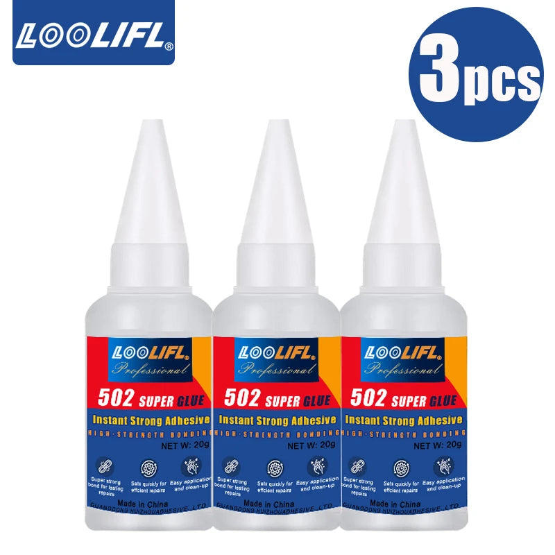 502 Super Adhesive Multi Functional Adhesive,Used for Metal, Plastic,Daily Maintenance, DIY, and Small-Scale Process Repairs 20g