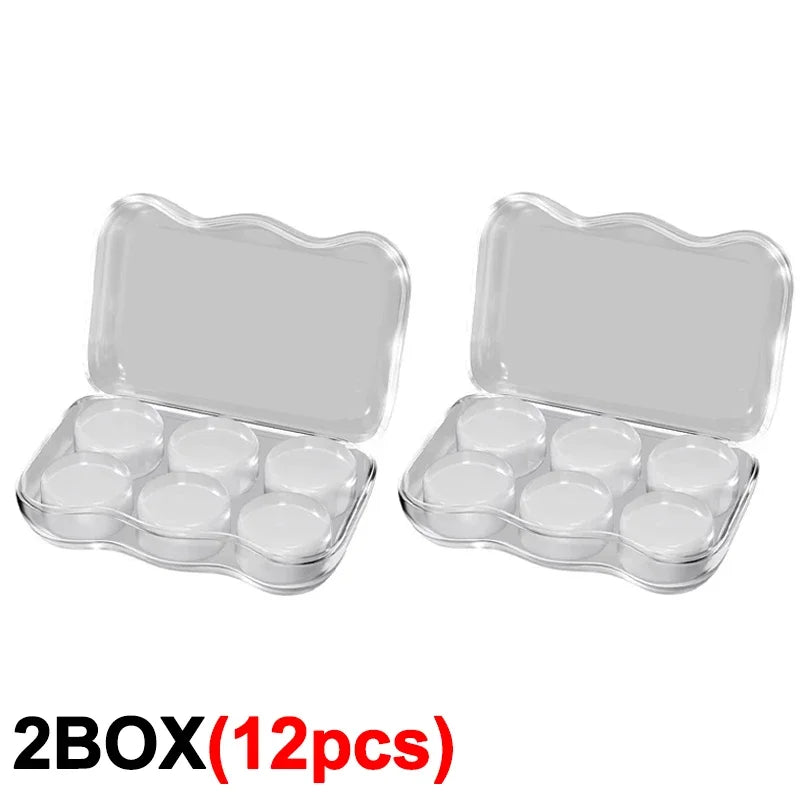 Soft Silicone Earplugs Wax Ear Plugs Reusable Noise Cancelling Gel Ear Plugs Waterproof Earbuds for Sleeping Flying Swimming