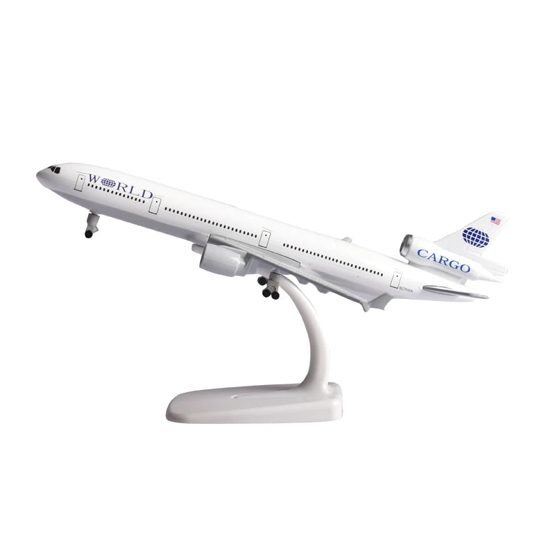 JASON TUTU 20CM Diecast Metal Planes American McDonnell Douglas MD-11 Plane Airplane Model Aircraft Model Collect Gifts ﻿