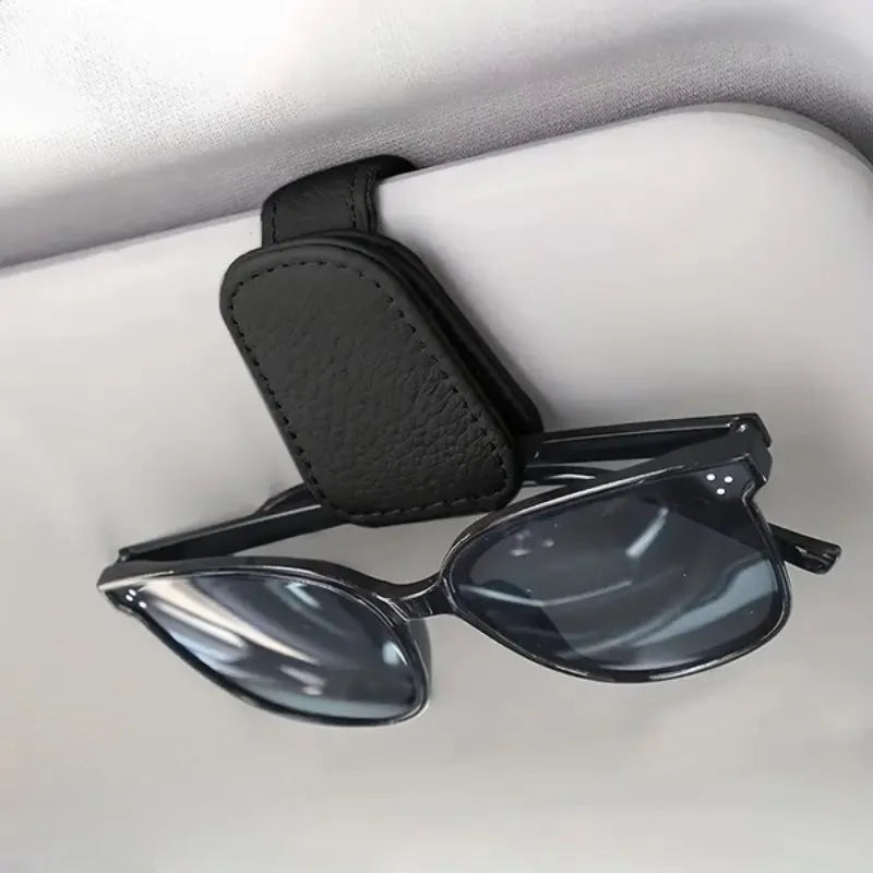 Car Sun Visor Glasses Case Holder Sunglasses Clip Ticket Card Clip Multifunction Portable Clip Auto Interior Accessories