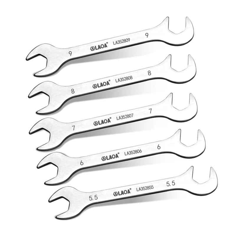 LAOA Mini Double Ended Spanner Open-End Wrench Rool Wrench Can Be Carried with You 5mm-11mm