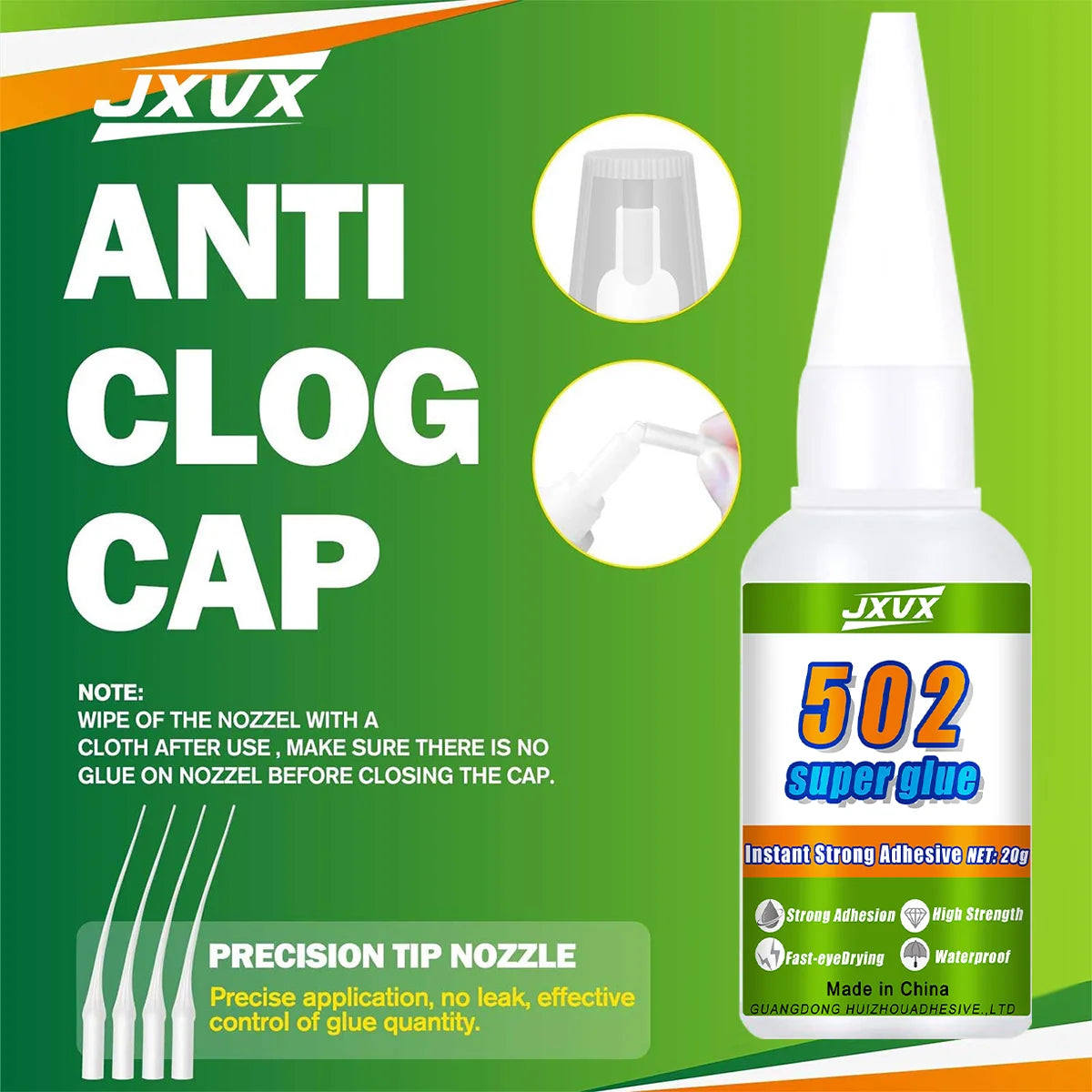 1-5pcs 502 super glue extra strong Multi-purpose quick-drying cyanoacrylate glue plastic toys shoes repair glue leather rubber wood metal strong adhesive 502 liquid glue tool, give precision dispenser.