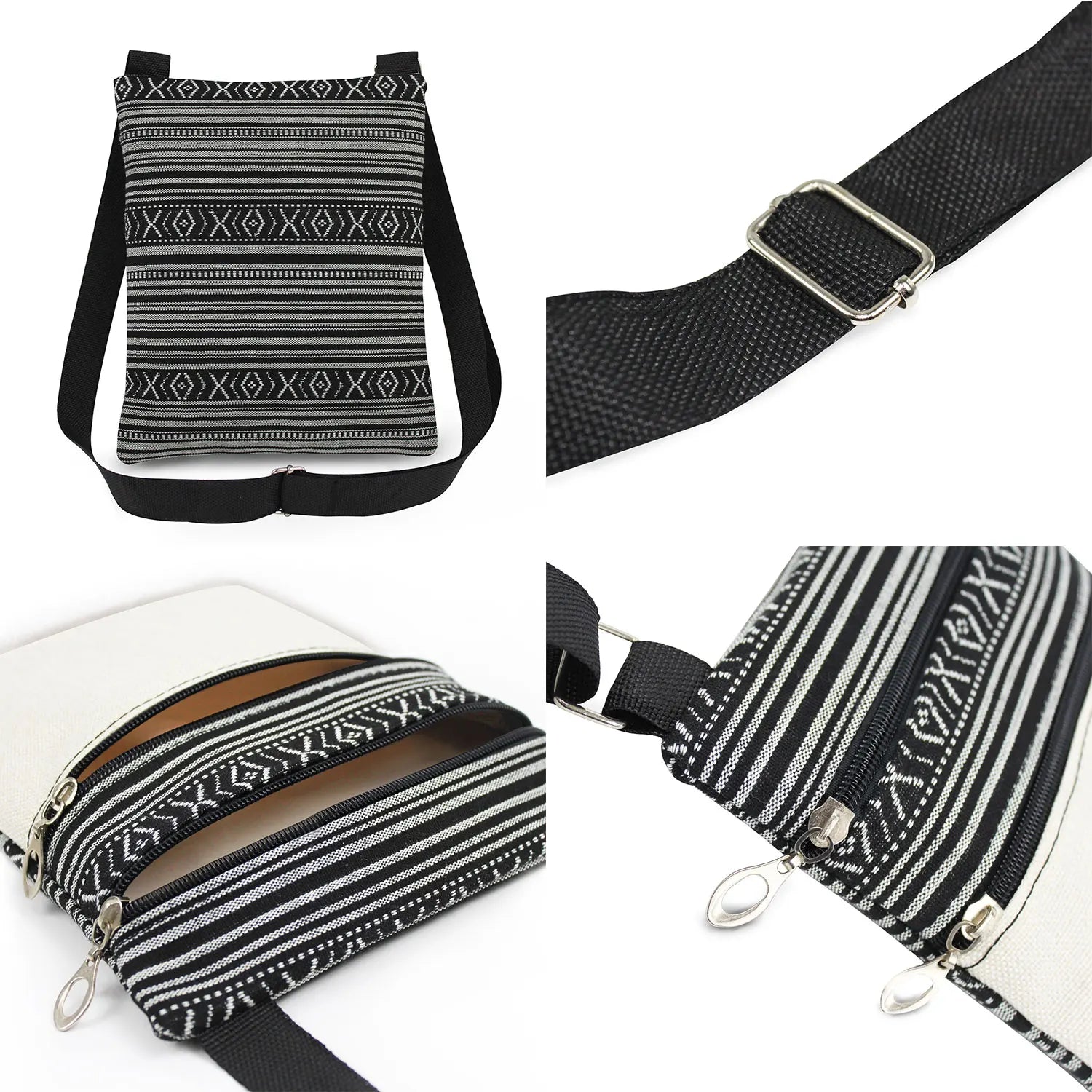 Cute Cartoon Black Cat Print Crossbody Bags Shoulder Bags For Women Daily Travel Portable Small Messenger Bags Catkeeper Gift