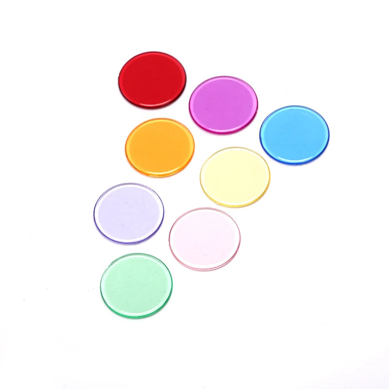 100pcs 19mm Poker Chips Count Bingo Chips Bingo Game Cards Plastic for Games