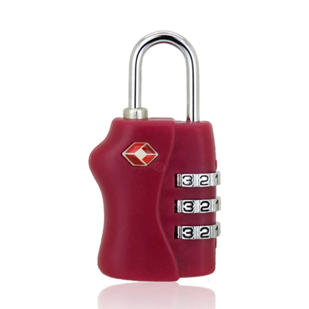 Anti-Theft Cable Luggage Lock Portable TSA Customs Lock Customs Code Lock Smart Combination Lock Padlock with Steel Cable