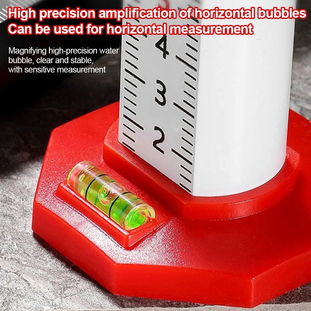 Leveling Tool High Precision Level Ruler Magnetic Dual Use Height Gauge Aluminum Alloy Level Bubble Magnetic Ruler Tile Laying