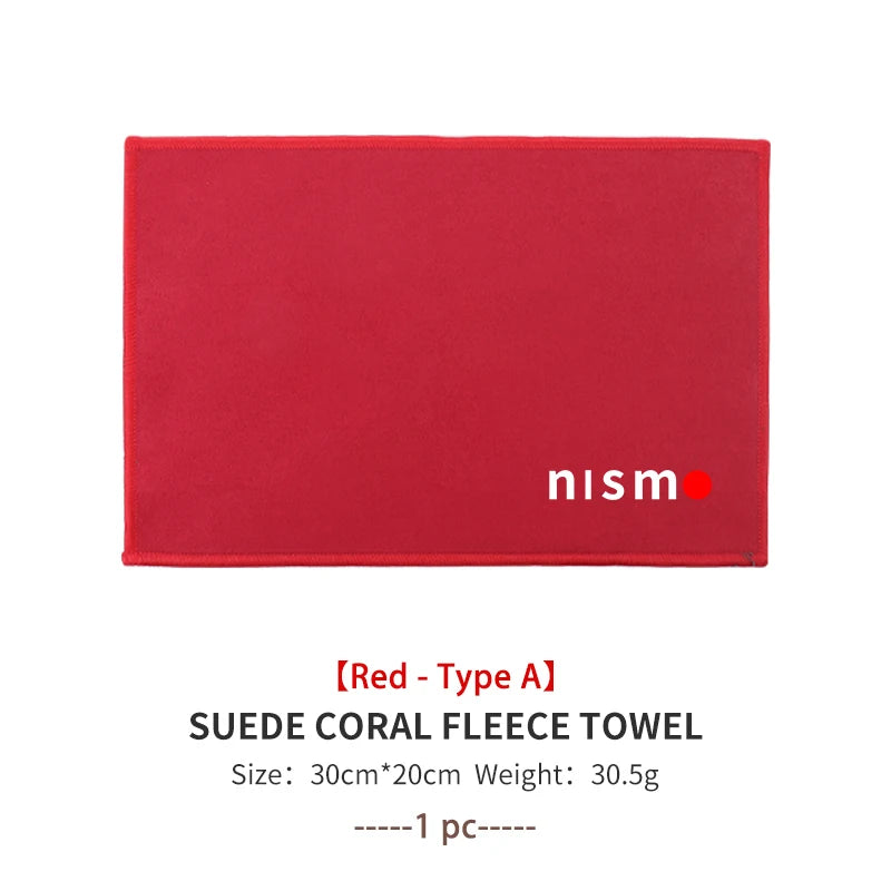 For Nissan Car Washing Towel Cleaning Cloth Quick Drying Windows Wiping Rags Nismo Almera Juke Qashqai Tiida X Note Teana 350Z