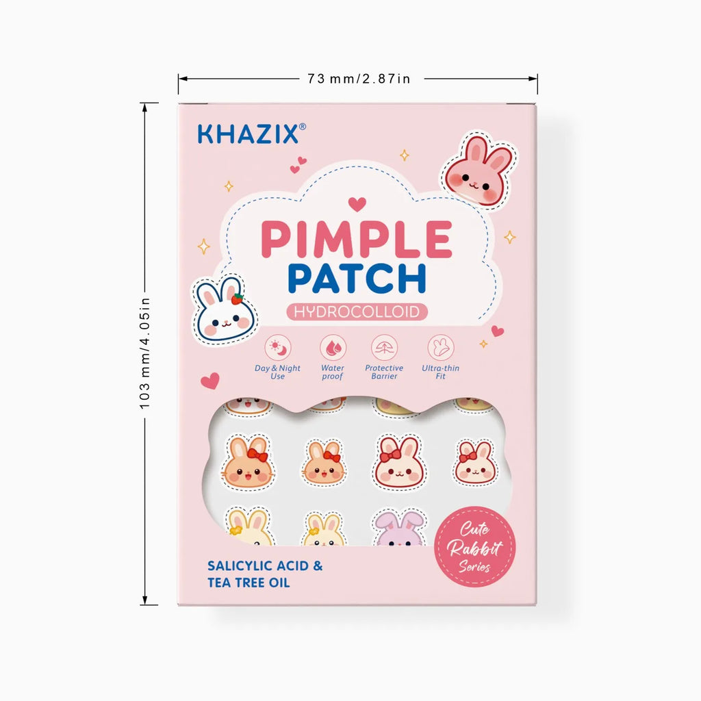 Cute Rabbit Acne Patches, 120 Pieces, Super Sweet for Girls, Hollow Design, Pink Series