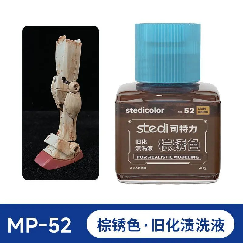 STEDI Weathering Solution - Realistic Effect Wash for Mecha Military Model Assembly Hobby DIY Tool