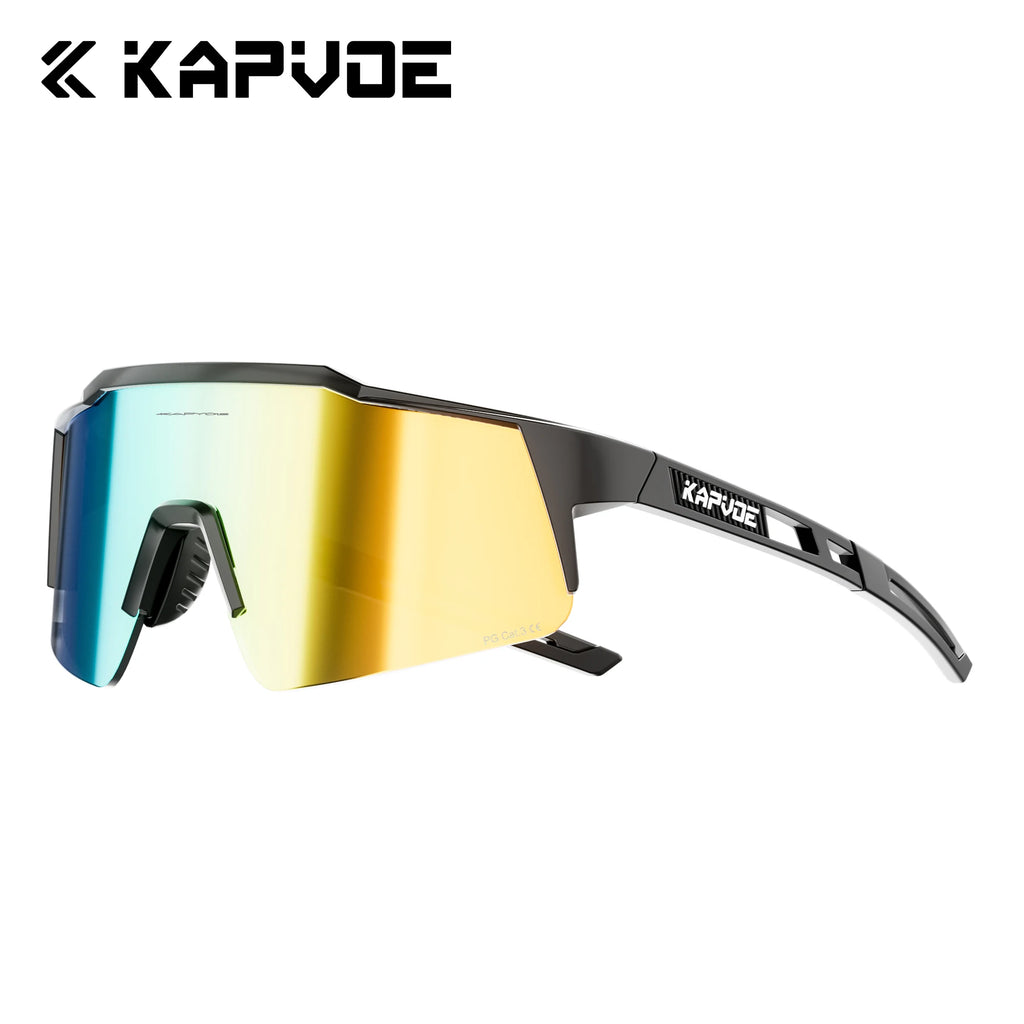 KAPVOE UV400 HD Polarized Hiking Sunglasses Sun Protection Outdoor Sports Glasses Cycling Driving and Climbing MTB Sunglasses