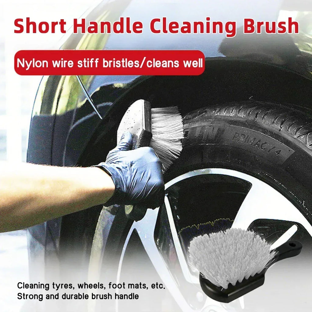 Car Tire Wheel Cleaning Brush Tyre Gap Detailing Clean Brush Tire Rim Wheel Hub Washing Brush Tool Vehicles Cleaning Accessories
