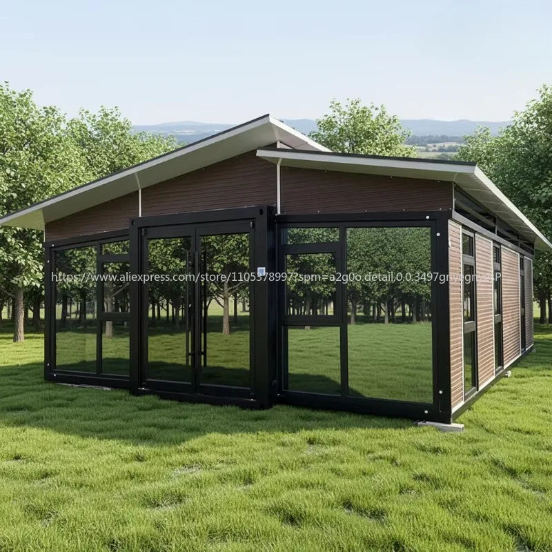 High Quality Prefabricated 20x40ft Expandable Modular Container House Modern Design Breathable Construction Office Building